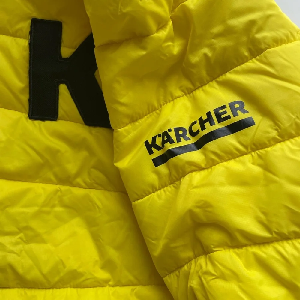 Kärcher Yellow Utility Puffer Jacket Workwear Gorpcore Streetwear Carhartt Style